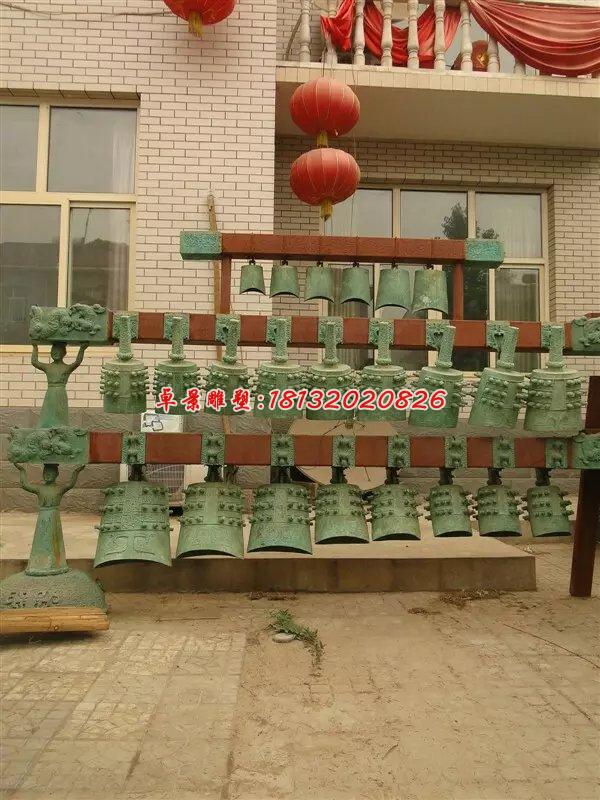 編鐘銅雕,仿古青銅編鐘雕塑