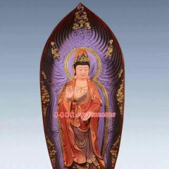 彩繪佛像雕塑，銅雕東方三圣