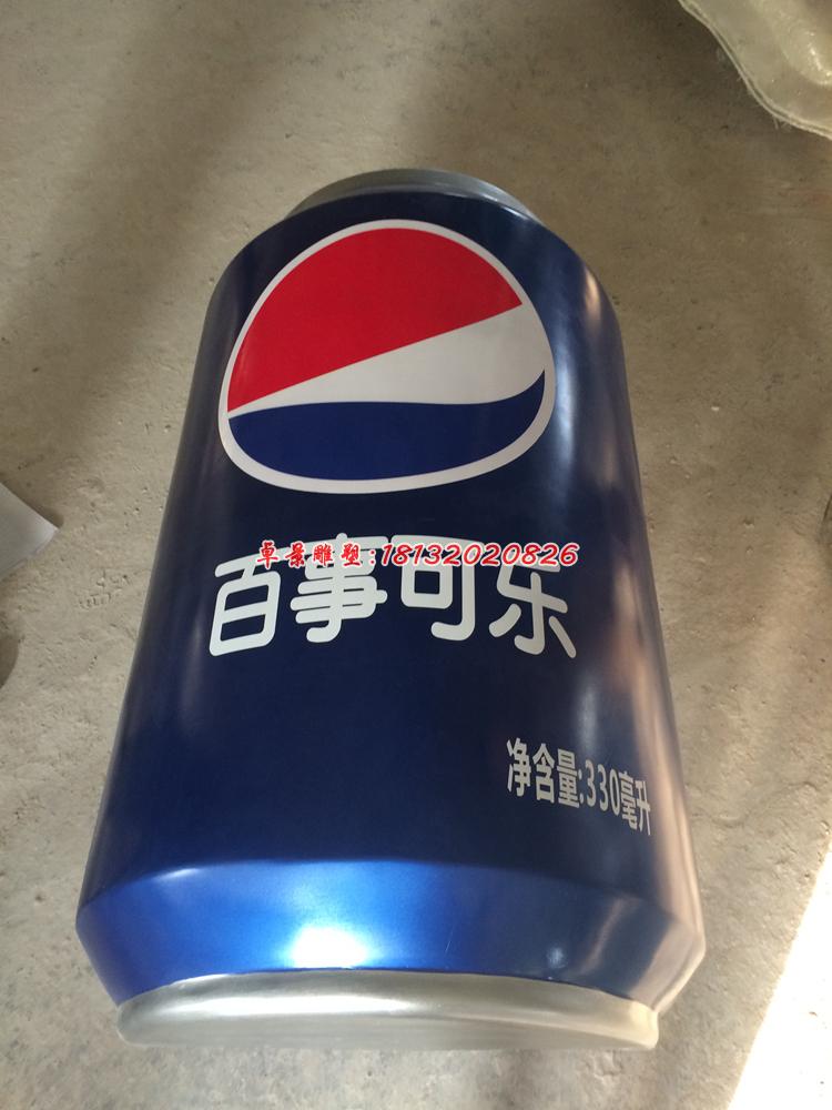 玻璃百事可樂瓶雕塑，玻璃鋼仿真雕塑 (1)
