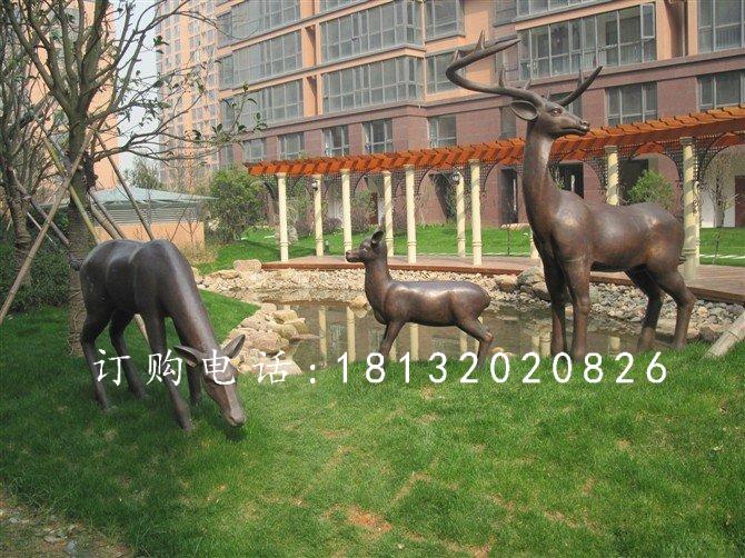小鹿銅雕，梅花鹿銅雕 (1)