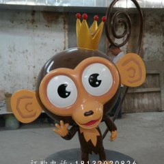 大嘴猴卡通雕塑，卡通大嘴猴雕塑