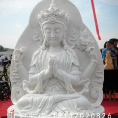漢白玉觀音佛像，漢白玉寺廟佛像雕塑