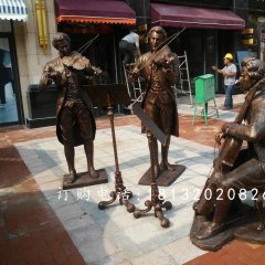 街頭音樂家雕塑，街頭賣唱雕塑