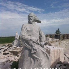 石雕古代人物雕塑，石頭古代人物像