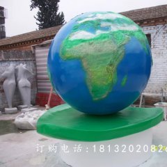 玻璃鋼地球雕塑，校園玻璃鋼雕塑