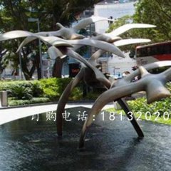 大雁銅雕，廣場(chǎng)大雁銅雕