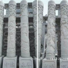 華表，龍柱，石雕柱子