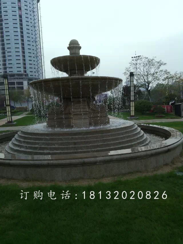 噴泉石雕，小區(qū)歐式石噴泉