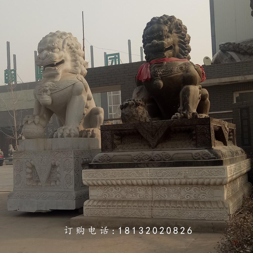北京獅石雕，大理石獅子雕塑