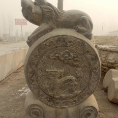 抱鼓石，青石門墩，仿古門墩