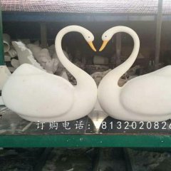 白天鵝雕塑，玻璃鋼天鵝動(dòng)物雕塑