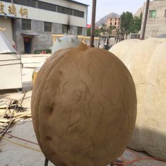 核桃雕塑，仿真玻璃鋼雕塑