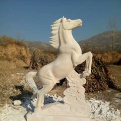 馬踏祥云石雕，廣場石雕馬