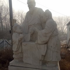 孔融讓梨石雕，廣場人物石雕