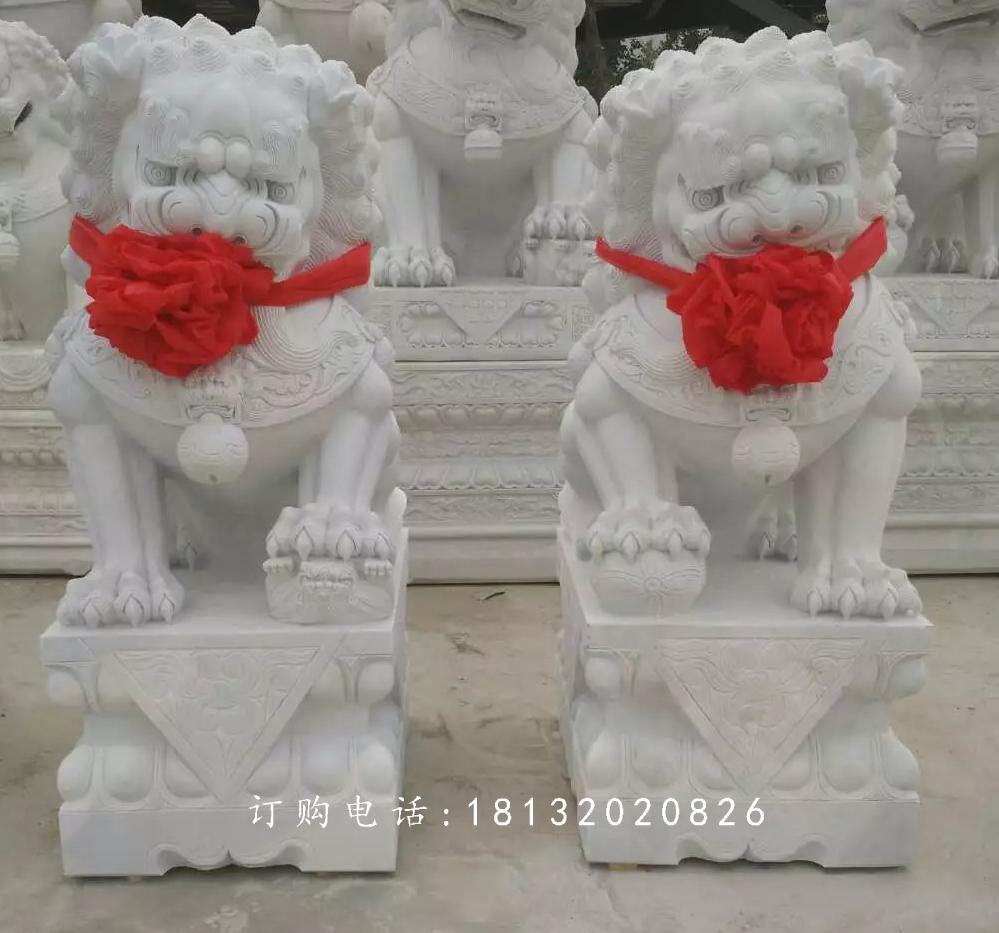 北京獅，漢白玉獅子雕塑