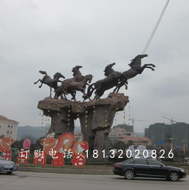 奔馬銅雕，廣場(chǎng)銅馬雕塑