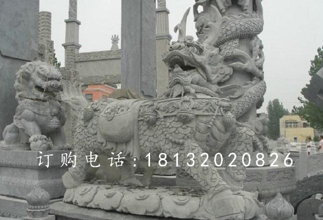 麒麟石雕，青石神獸石雕 (1)