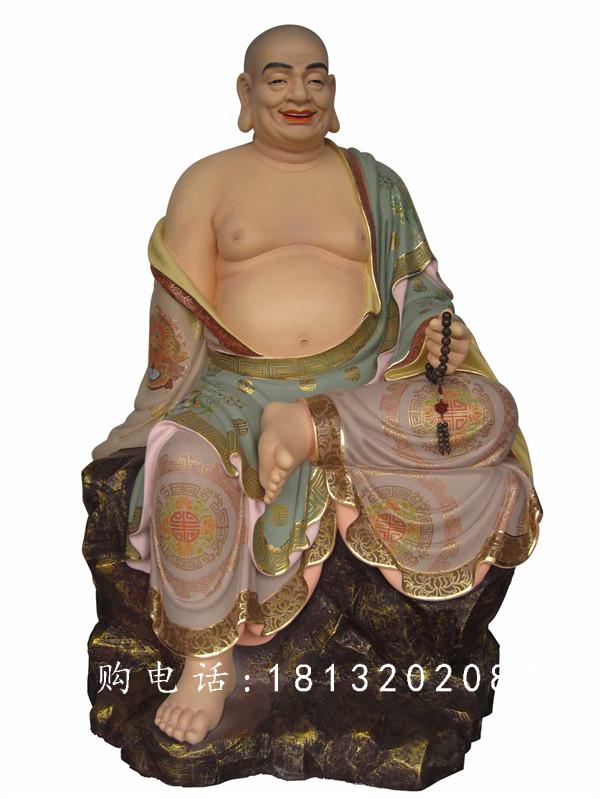 玻璃鋼十八羅漢雕塑，玻璃鋼彩繪佛像雕塑 (3)