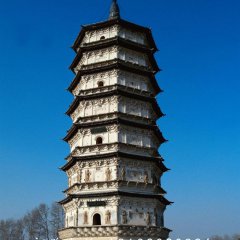 佛塔石雕，大理石佛塔雕塑