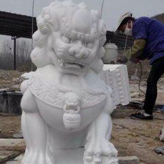 北京獅石雕，漢白玉獅子石雕