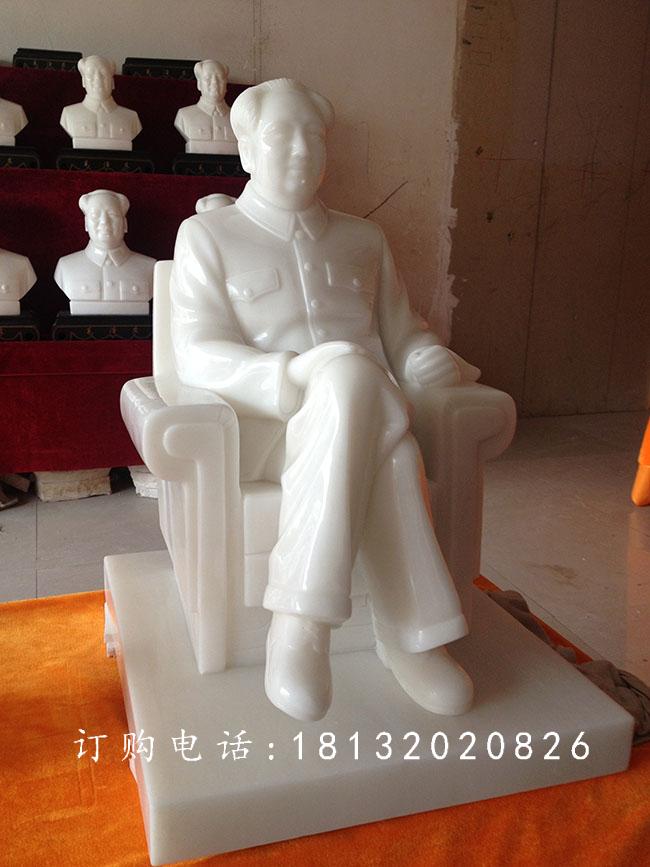 漢白玉偉人雕塑，毛主席石雕