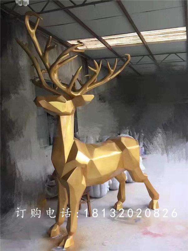 玻璃鋼馴鹿雕塑，玻璃鋼動(dòng)物雕塑 (1)