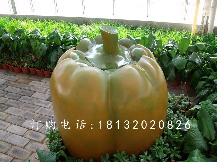 玻璃鋼柿子椒雕塑，玻璃鋼蔬菜雕塑