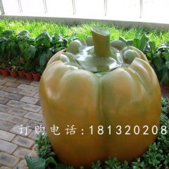 玻璃鋼柿子椒雕塑，玻璃鋼蔬菜雕塑