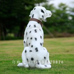 斑點(diǎn)狗雕塑，玻璃鋼仿真動(dòng)物雕塑