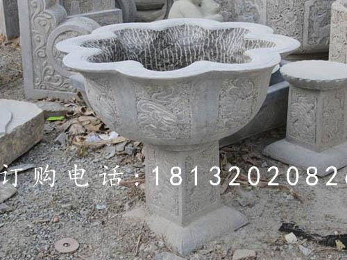大理石花盆雕塑，花崗巖花盆