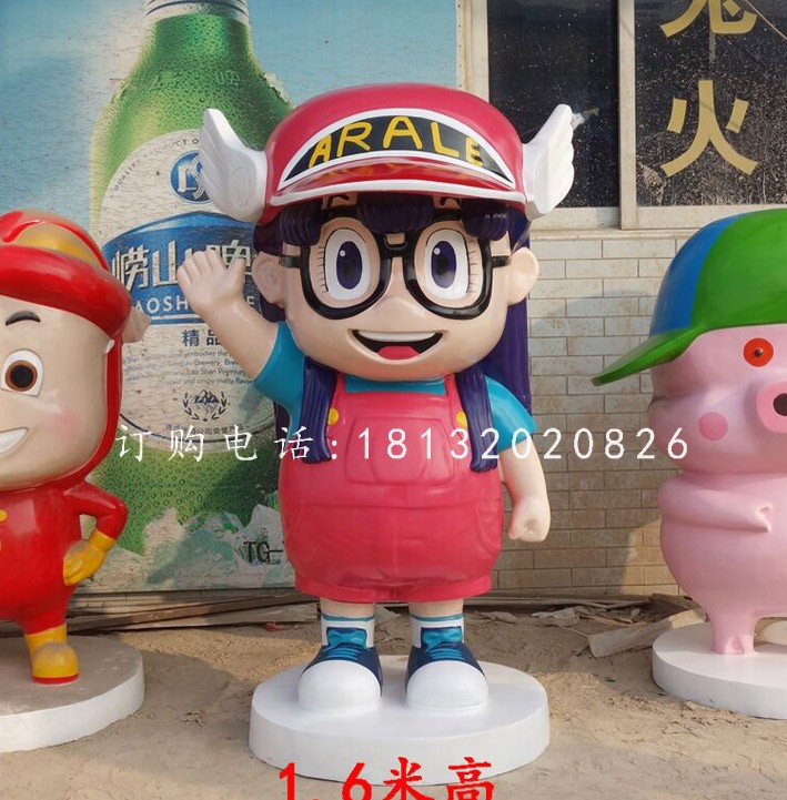 玻璃鋼卡通人物，阿拉蕾雕塑