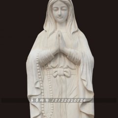 石雕圣母，漢白玉圣母雕塑