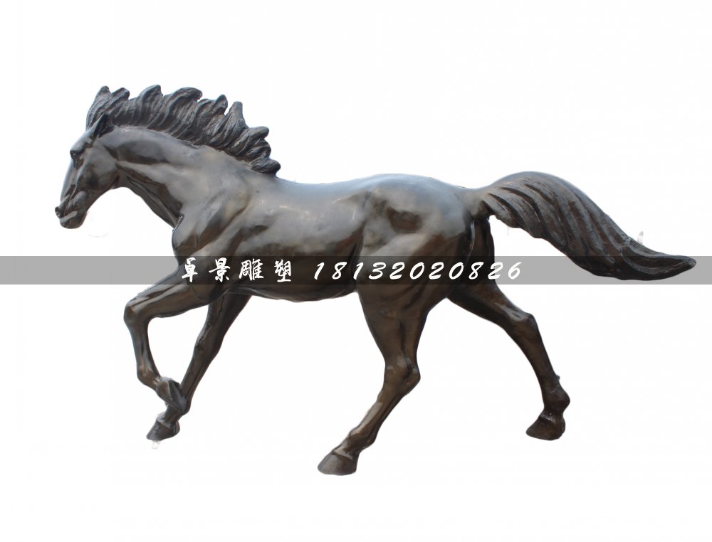 奔跑的馬雕塑，廣場(chǎng)銅雕馬 (3)