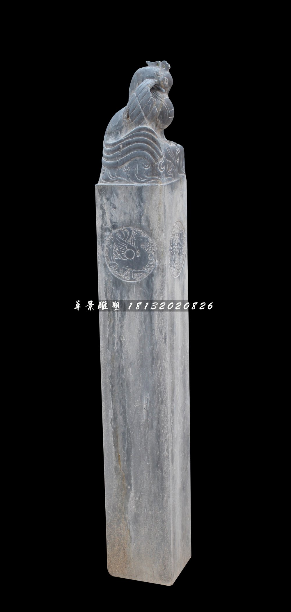 拴馬柱，仿古拴馬柱雕塑