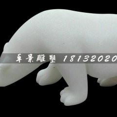 玻璃鋼動物雕塑，仿真北極熊雕塑