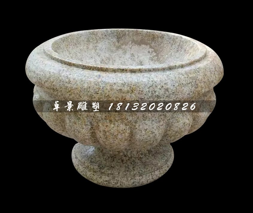 花盆石雕，砂巖花盆石雕