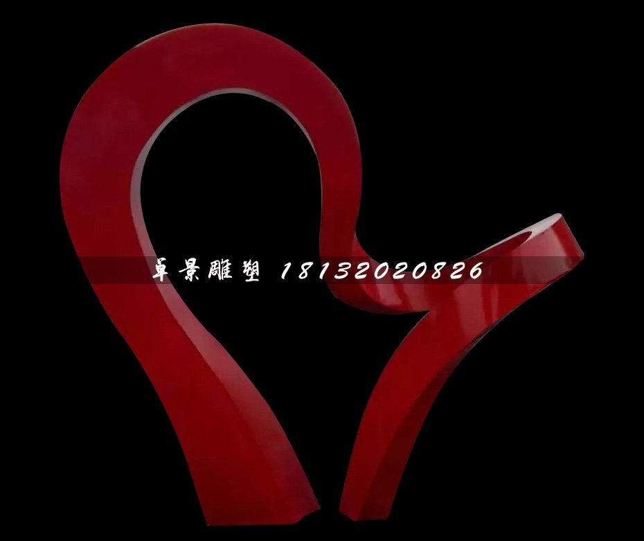 不銹鋼彩帶雕塑，不銹鋼抽象雕塑