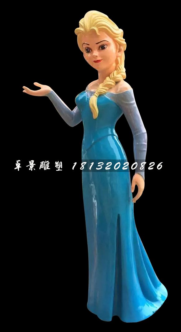 冰雪女王雕塑，玻璃鋼人物雕塑