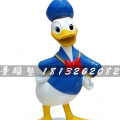 唐老鴨與米老鼠雕塑，玻璃鋼卡通雕塑