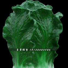 玻璃鋼大白菜雕塑，仿真蔬菜雕塑