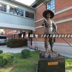 劉三姐唱歌銅雕，廣場(chǎng)人物銅雕