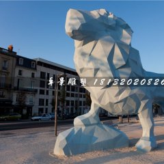 獅子石雕，抽象動物石雕