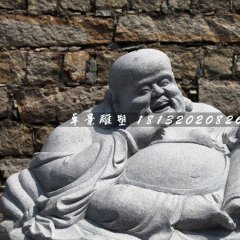 大肚彌勒佛石雕，公園坐式佛像石雕