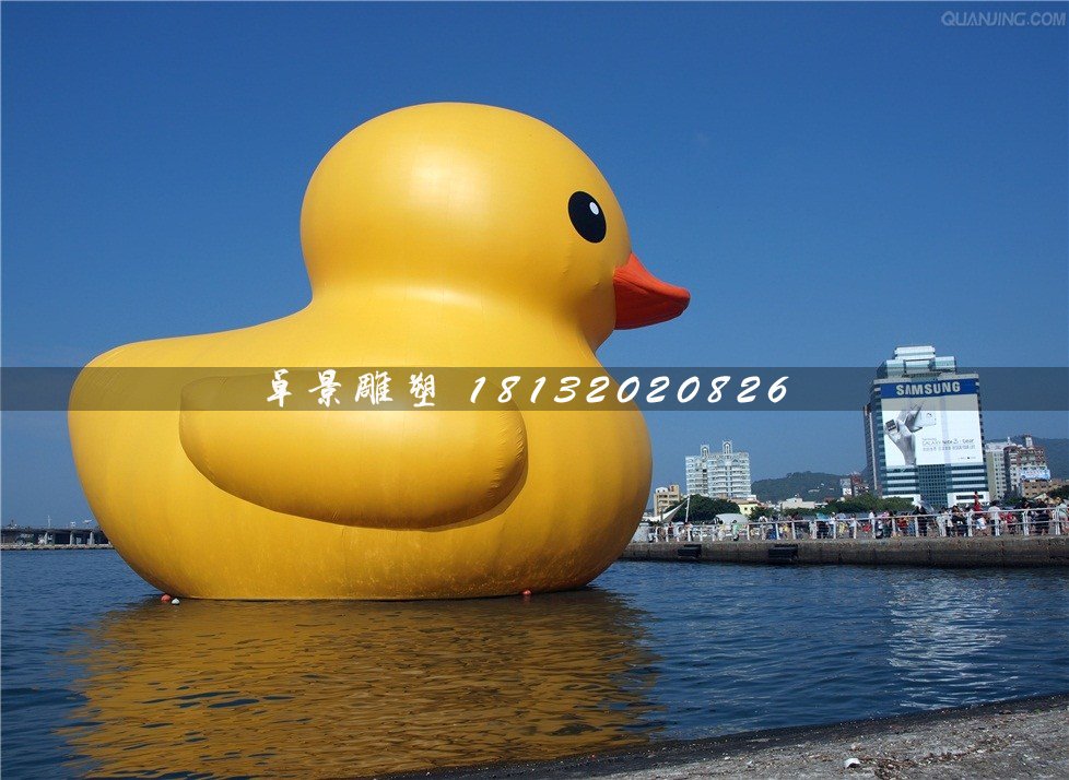 大黃鴨雕塑，玻璃鋼卡通雕塑