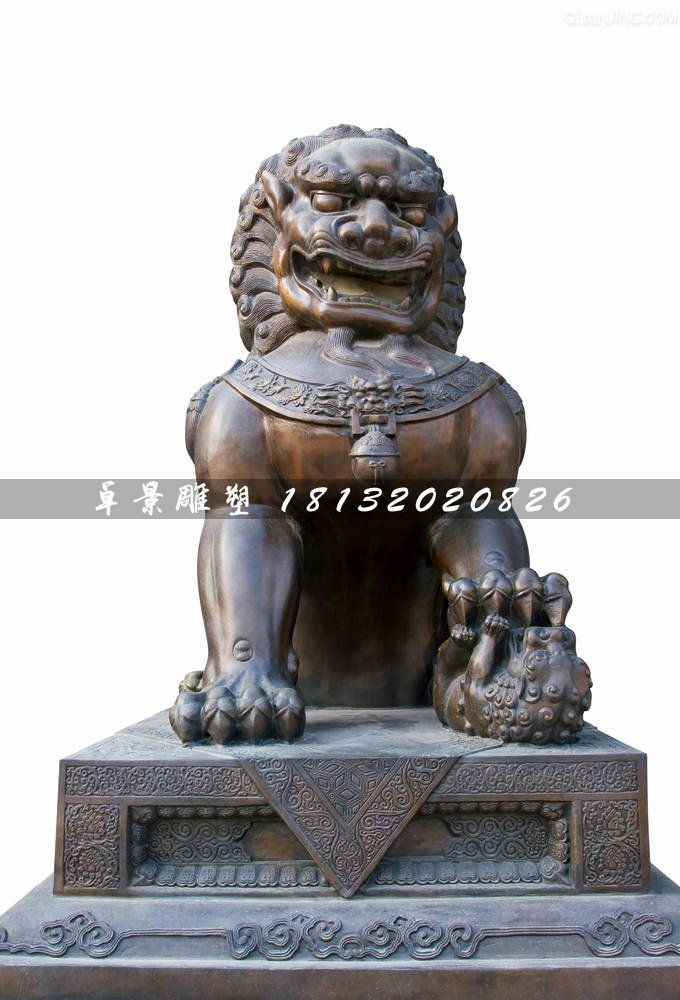 北京獅銅雕，銅獅子雕塑 (2)