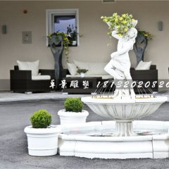 噴泉石雕，歐式美女噴泉石雕