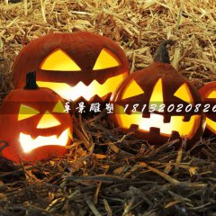 南瓜燈雕塑，玻璃鋼南瓜燈雕塑