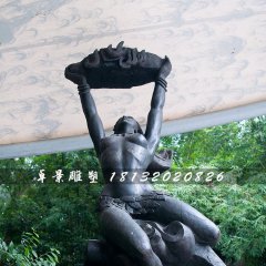 女?huà)z補(bǔ)天銅雕，廣場(chǎng)景觀銅雕