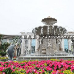 噴泉石雕，公園歐式噴泉石雕