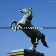 青銅馬雕塑，廣場立馬銅雕